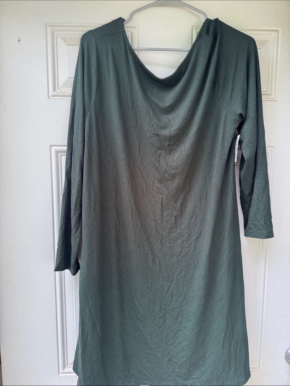 Old Navy Olive Green Long Sleeve Knit Dress